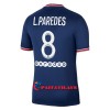 Virallinen Fanipaita Paris Saint-Germain Leandro Paredes 8 Kotipelipaita 2021-22 - Miesten